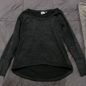 Comfortable dark gray Athleta long sleeve top